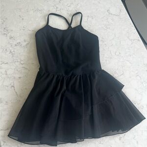 Black Strappy tutu leotard